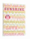 Antik look Træ skilt 30x40cm You Are My Sunshine - My Only Sunshine